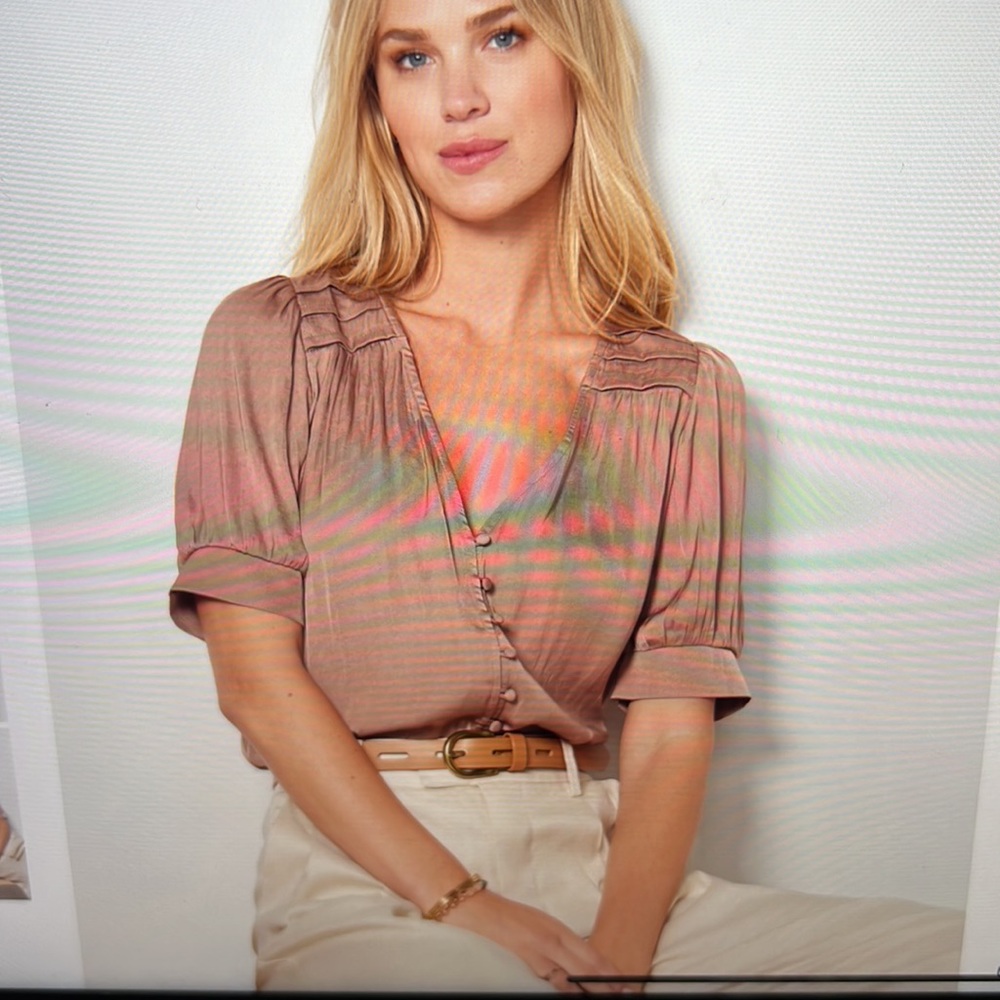 Audrina Satin Blouse